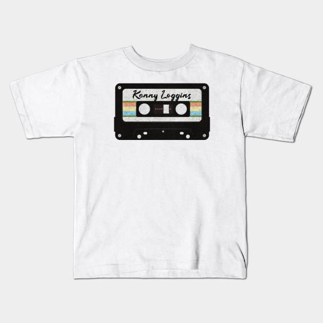 Kenny Loggins - Retro 80's Tape Retro Casette Kids T-Shirt by daddymoney